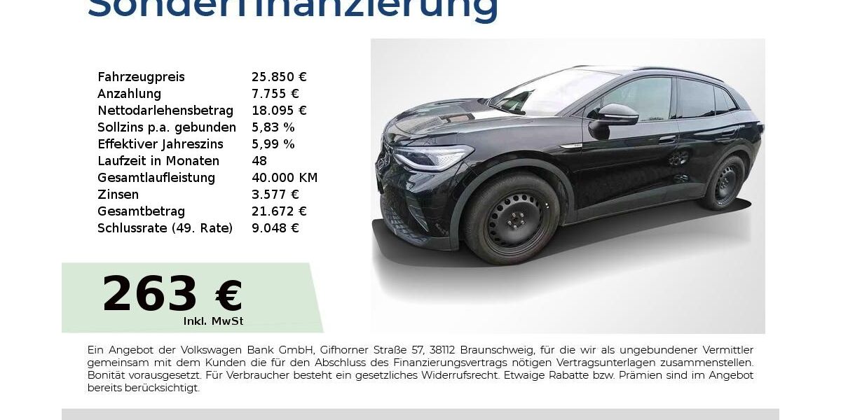 VW ID.4 70.150 km 25.850 &euro; Nürnberg 90431