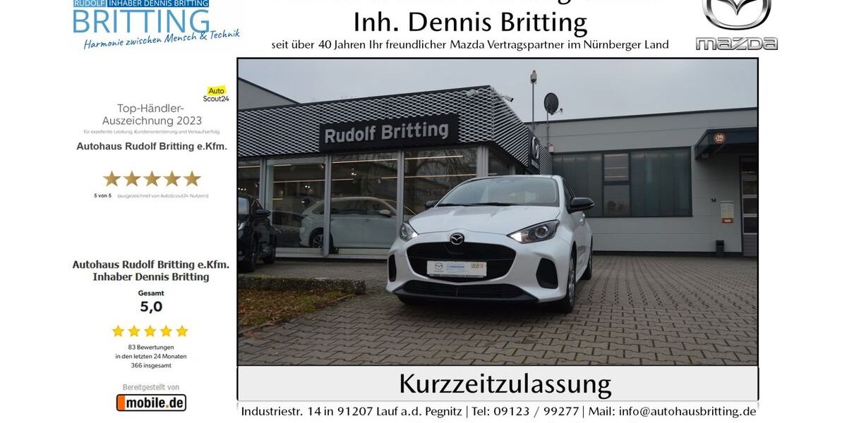 Mazda 2 Hybrid 7.000 km 23.990 &euro; Lauf 91207