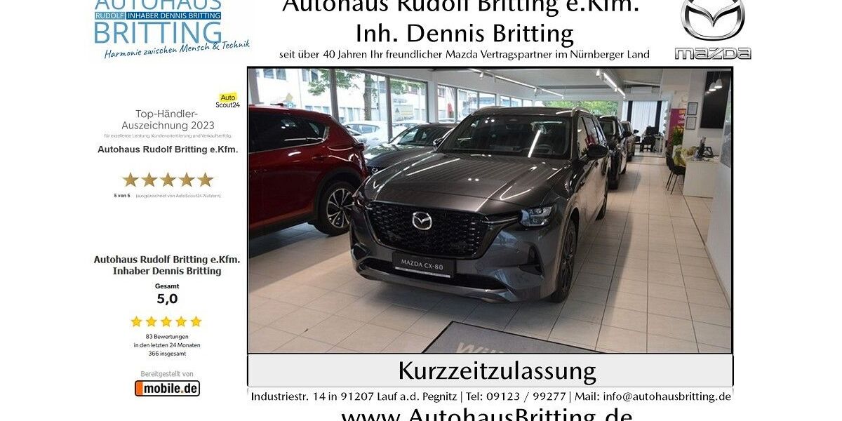 Mazda CX-80 8.000 km 58.490 &euro; Lauf 91207