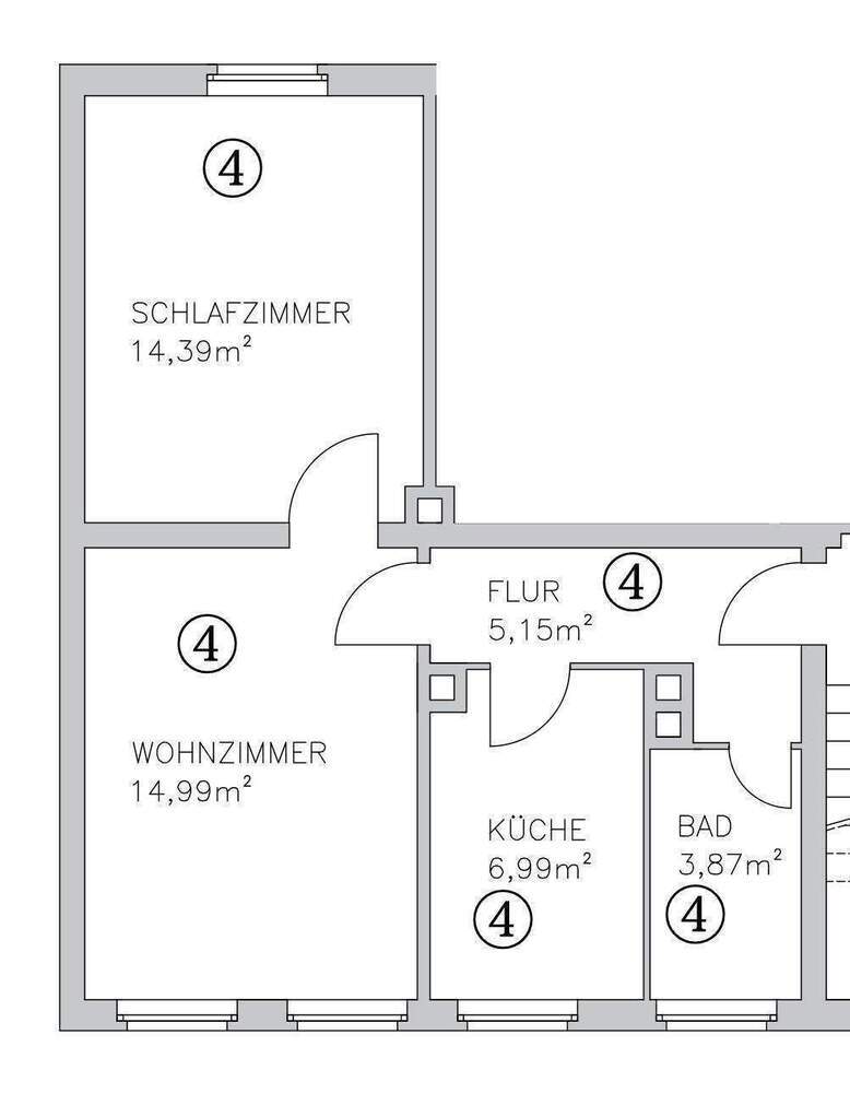 Provisionsfrei! Bereits freie & freundliche 2-Zimmer-Wohnung im 1.Stock in charmantem Mehrfamilienhaus am Wöhrder See
