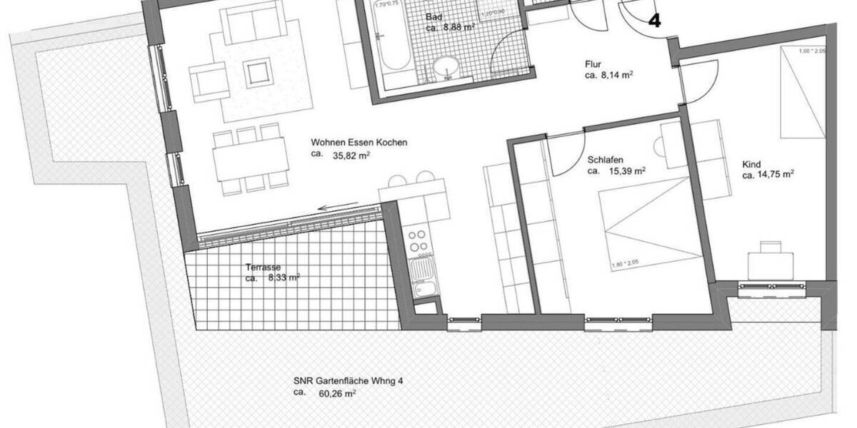 Etagenwohnung Zirndorf Weiherhof - 3 Zimmer, 91 m&sup2;, 469.000&euro; | Angebot:25732045