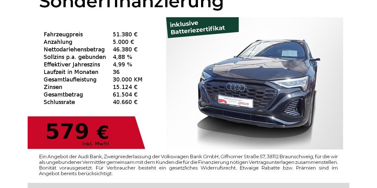 Audi Q8 e-tron 58.300 km 51.380 &euro; Lauf an der Pegnitz 91207