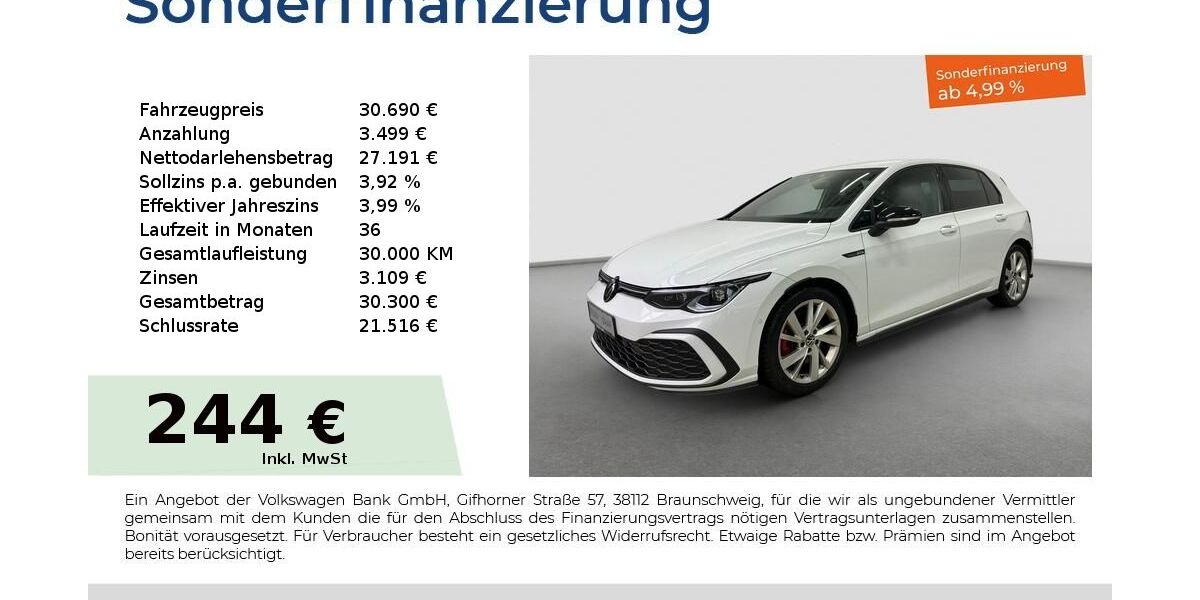 VW Golf 46.900 km 30.690 &euro; Fürth 90763