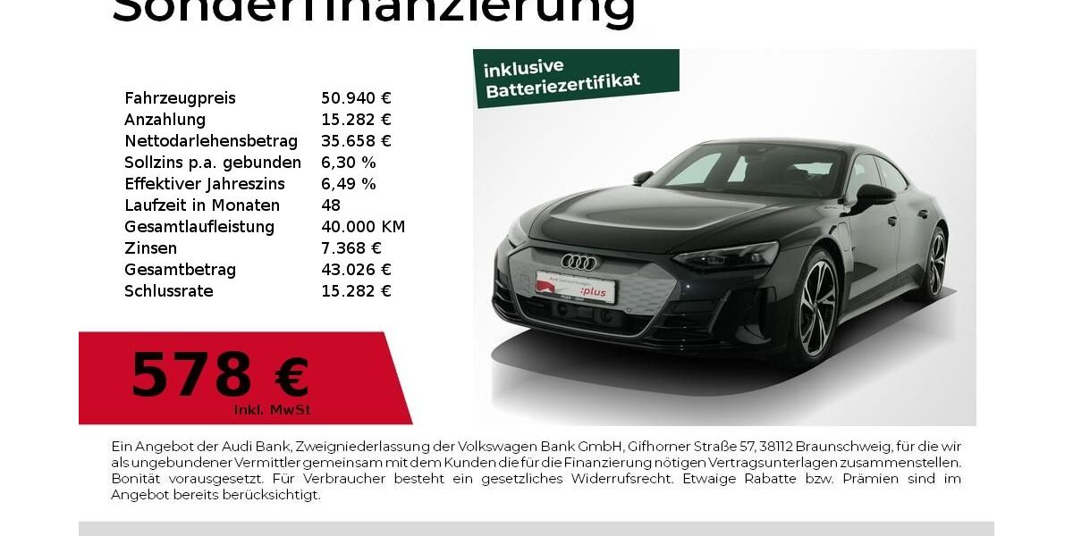 Audi e-tron GT 28.600 km 50.940 &euro; Nürnberg 90411