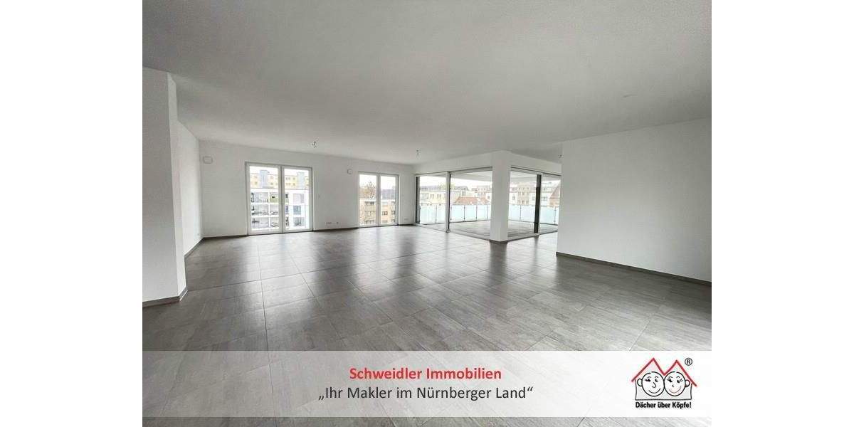 Luxuswohnen!!! Traumhafte XXL-Loftetage mit überdachtem Balkon & schicker Einbauküche in Nürnberg 5 zimmer
