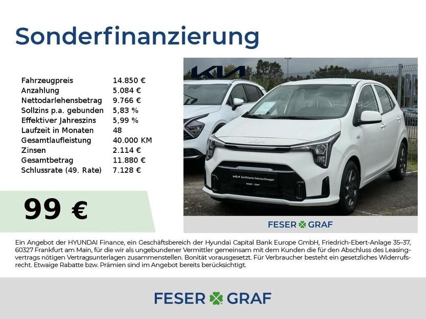 Kia Picanto 1.749 km 14.850 € Roth 91154