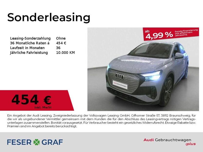 Audi Q4 e-tron 7.957 km 43.490 € Nürnberg 90441