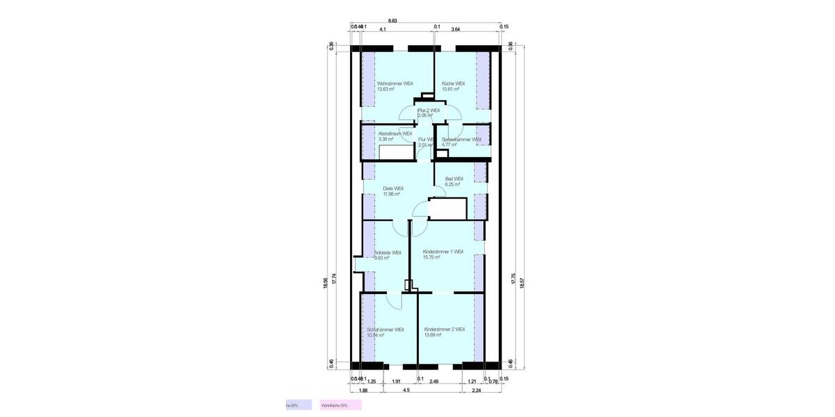 Dachgeschoßwohnung Nürnberg Gaismannshof - 6 Zimmer, 105 m&sup2;, 1.575&euro; | Angebot:26199524