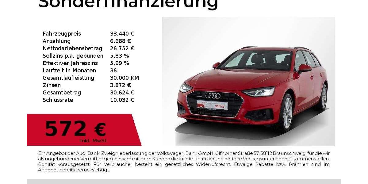 Audi A4 29.999 km 33.440 &euro; Nürnberg 90441