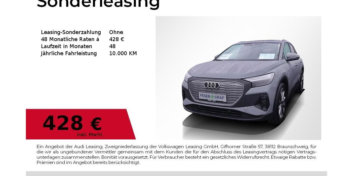 Audi Q4 e-tron 8.117 km 44.540 &euro; Erlangen 91058