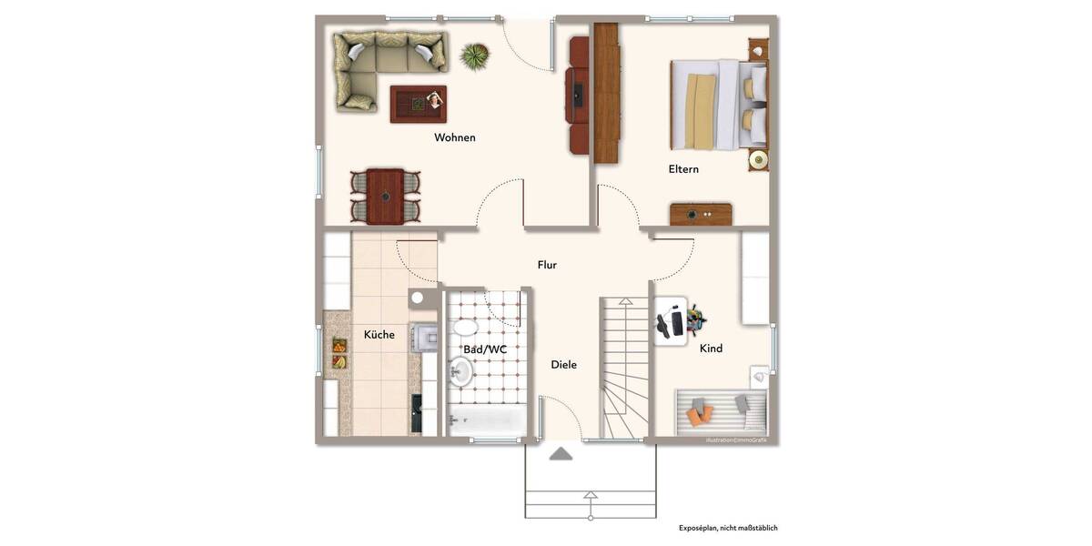 Einfamilienhaus Erlangen Frauenaurach - 3 Zimmer, 75 m&sup2;, 545.000&euro; | Angebot:26909287