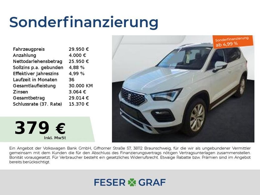 Seat Ateca 25.150 km 29.950 € Lauf an der Pegnitz 91207