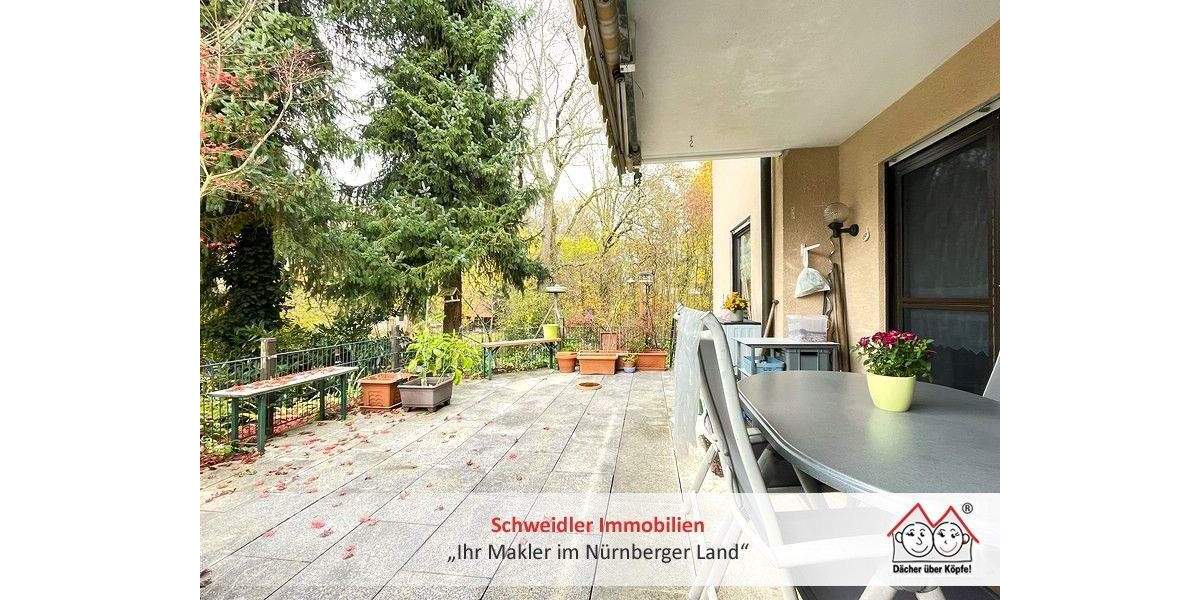 XL-Terrasse mit Waldblick: Die 3-Zimmer-Wohnung in Lauf für alle, die Ruhe UND Stadt wollen 3 zimmer
