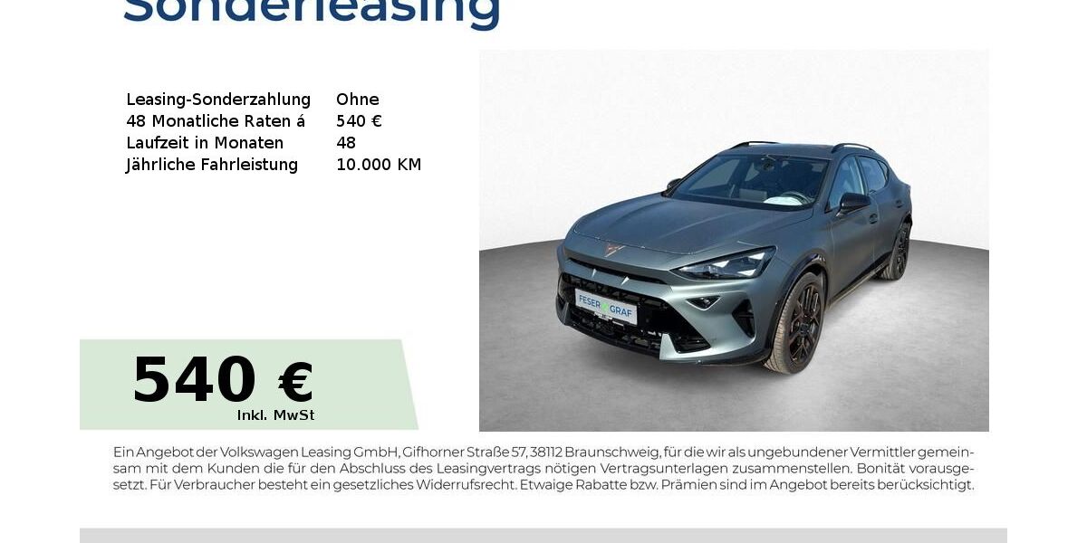 Cupra Formentor 11.700 km 43.950 &euro; Schwabach 91126