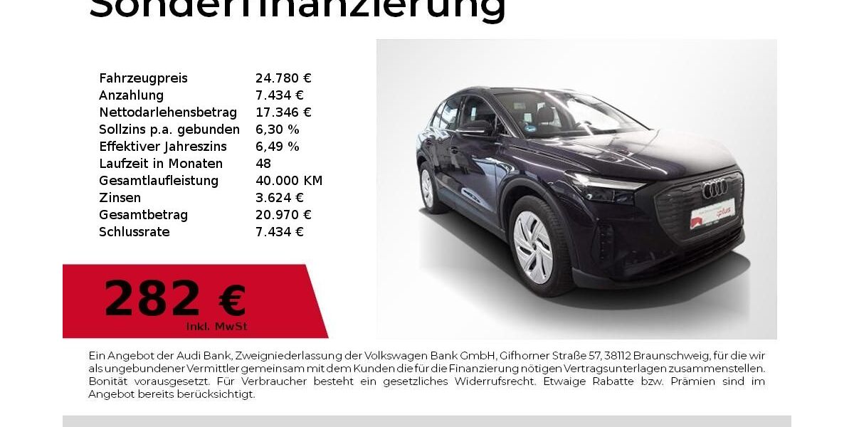Audi Q4 e-tron 31.400 km 24.780 &euro; Nürnberg 90411