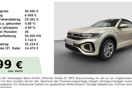 VW T-Roc 8.917 km 34.870 € Fürth 90763