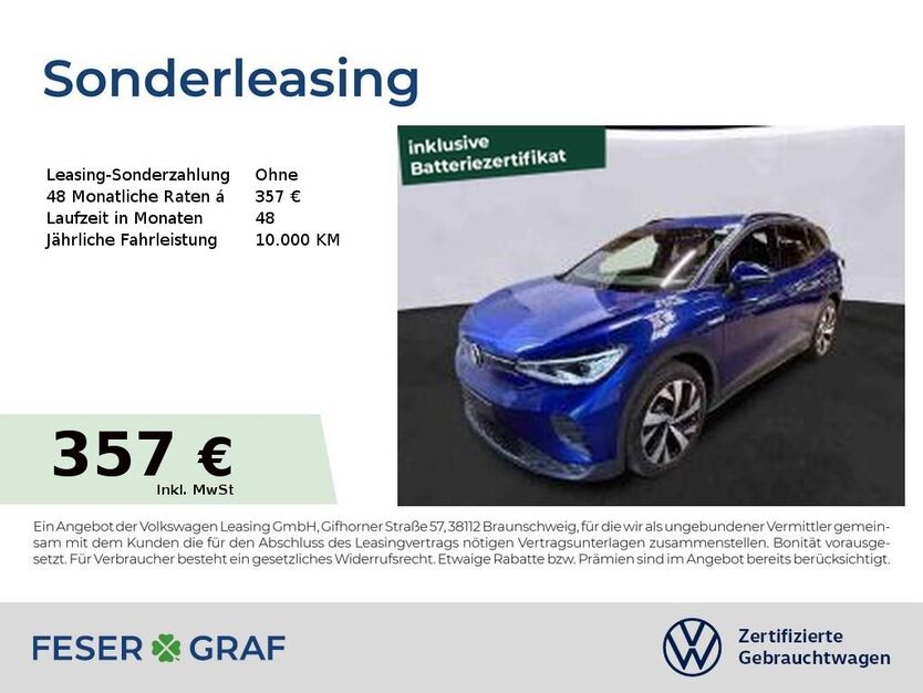 VW ID.4 19.270 km 32.450 € Nürnberg 90411