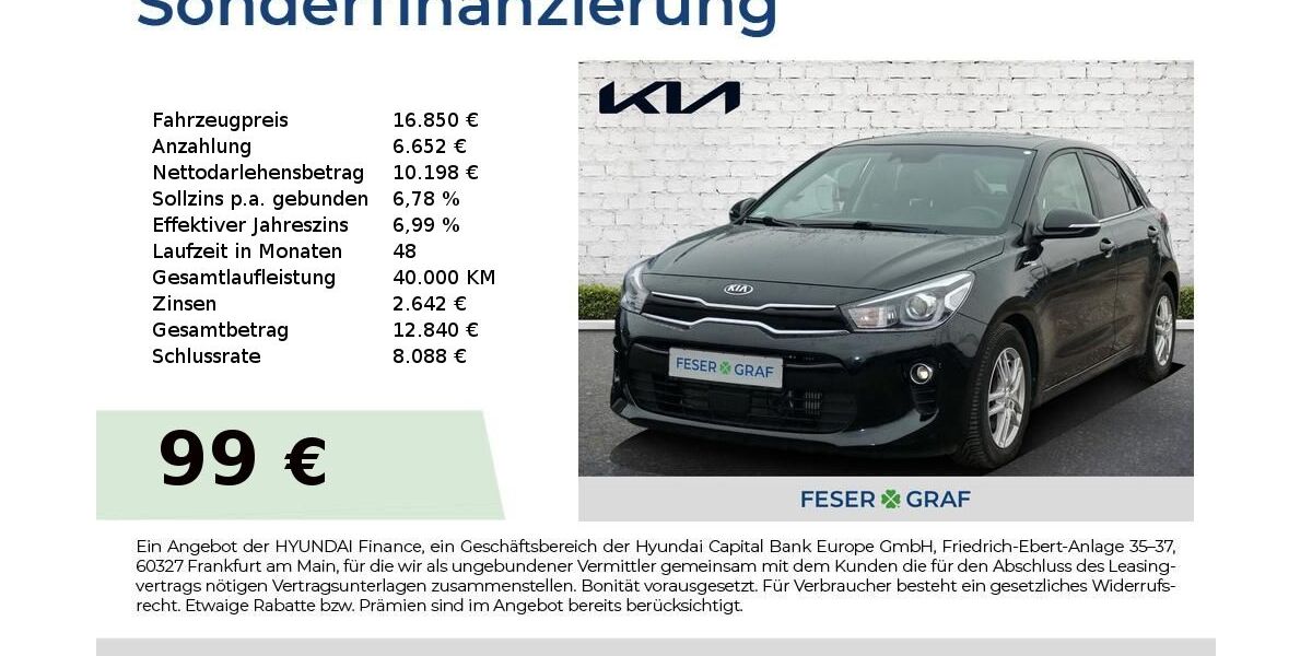 Kia Rio 22.721 km 16.850 &euro; Roth 91154