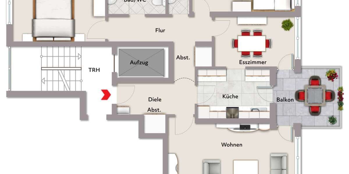 Etagenwohnung Nürnberg Rabus - 4 Zimmer, 97 m&sup2;, 329.000&euro; | Angebot:26967349
