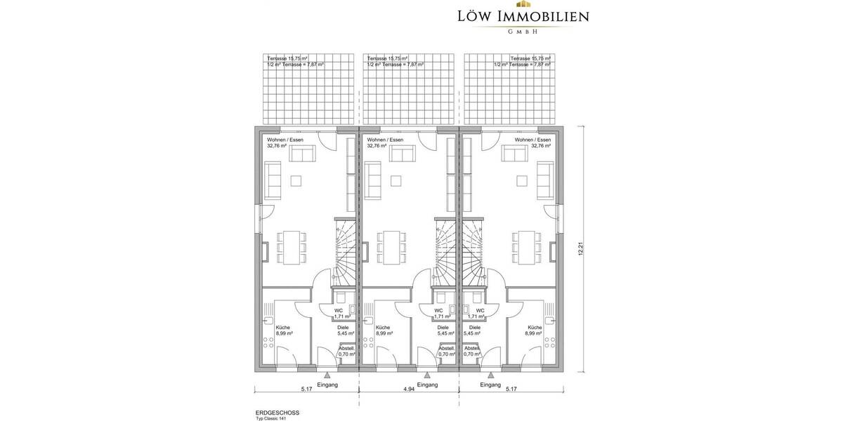 Reihenendhaus Eckersmühlen Eckersmühlen - 5 Zimmer, 139 m&sup2;, 467.734&euro; | Angebot:25667492