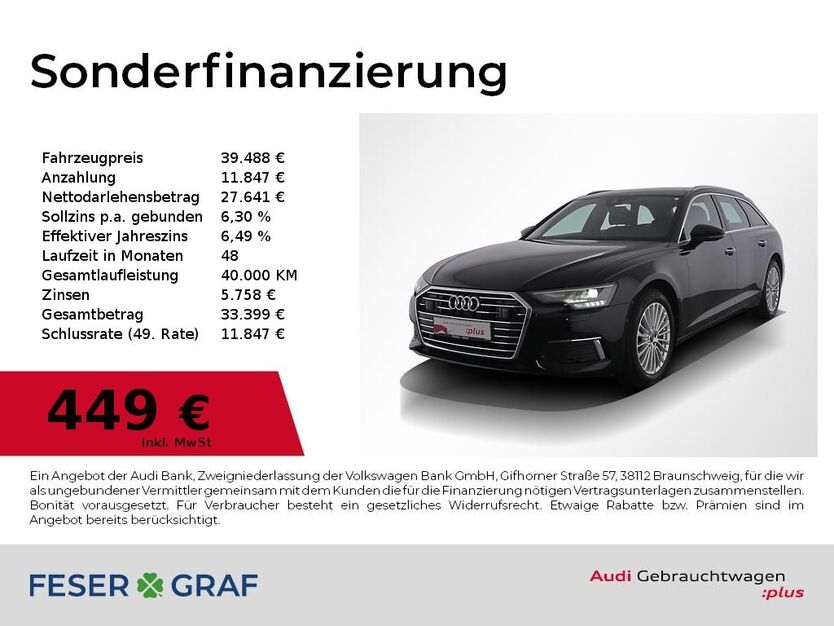 Audi A6 37.200 km 39.488 € Nürnberg 90411