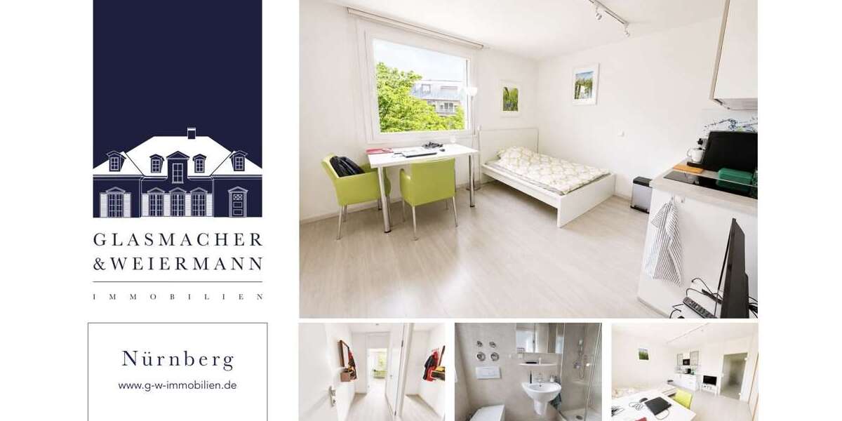 Etagenwohnung Nürnberg Herrnhütte - 1 Zimmer, 25 m&sup2;, 140.000&euro; | Angebot:27113487