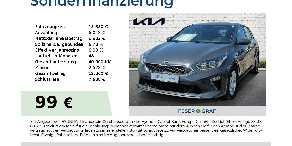 Kia ceed / Ceed 54.157 km 15.850 &euro; Schwabach 91126