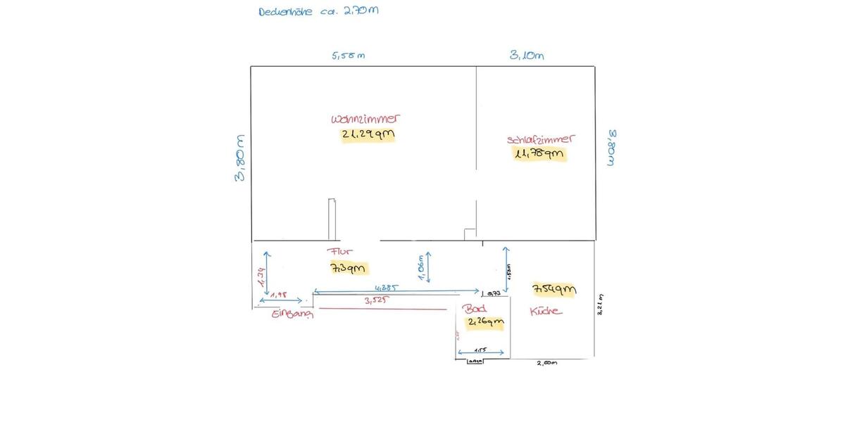 Etagenwohnung Nürnberg Sankt Leonhard - 2 Zimmer, 49 m&sup2;, 175.000&euro; | Angebot:25280881