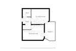 Etagenwohnung Fürth Südstadt - 2 Zimmer, 44 m&sup2;, 129.000&euro; | Angebot:26863496