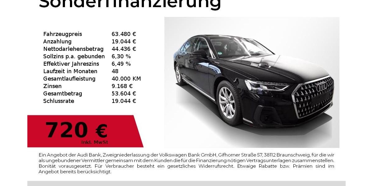 Audi A8 39.800 km 61.780 &euro; Nürnberg 90411