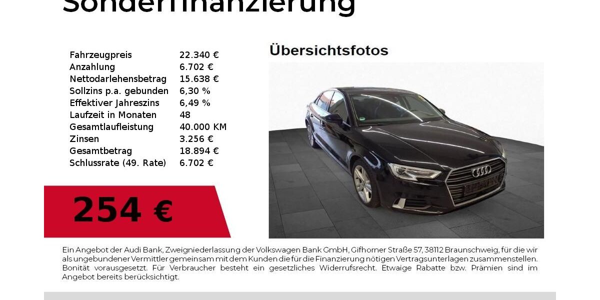 Audi A3 69.000 km 22.340 &euro; Nürnberg 90411