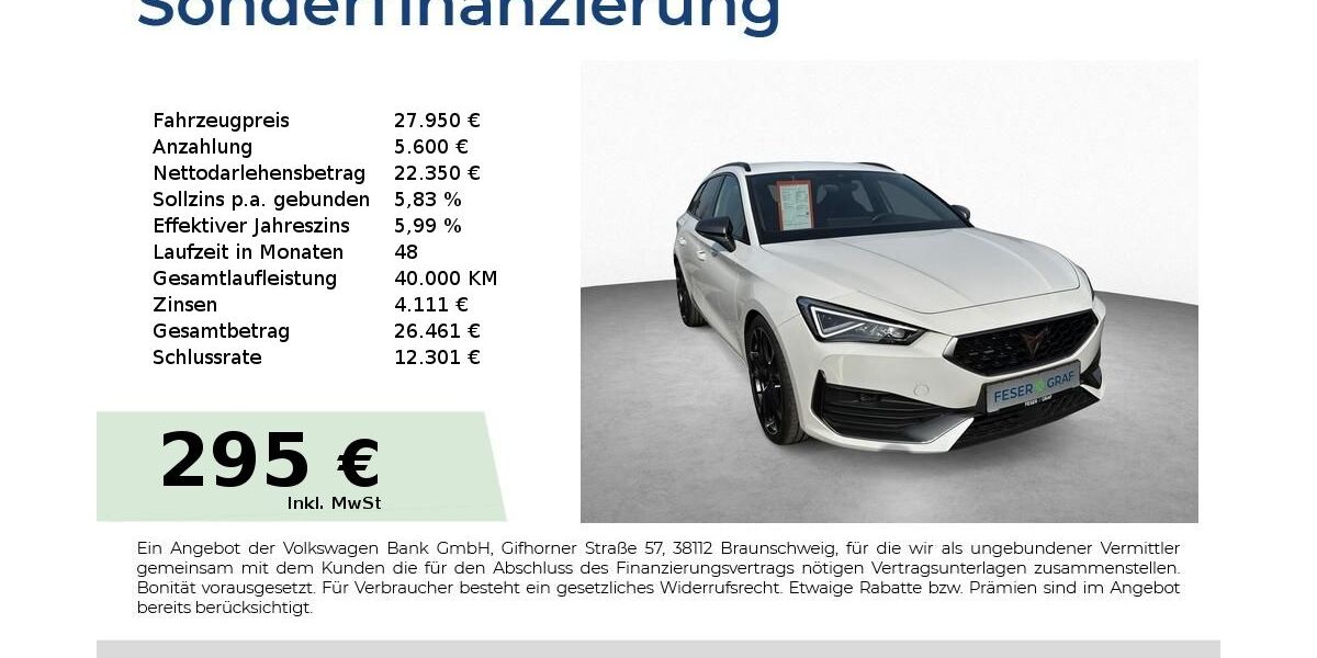 Cupra Leon 20.200 km 27.950 &euro; Schwabach 91126
