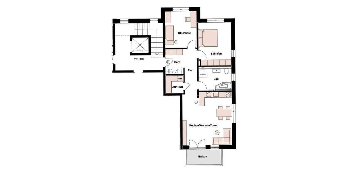 Etagenwohnung Fürth Ronhof - 3 Zimmer, 82 m&sup2;, 498.000&euro; | Angebot:26816452