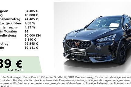 Cupra Formentor 45.750 km 32.950 &euro; Lauf an der Pegnitz 91207