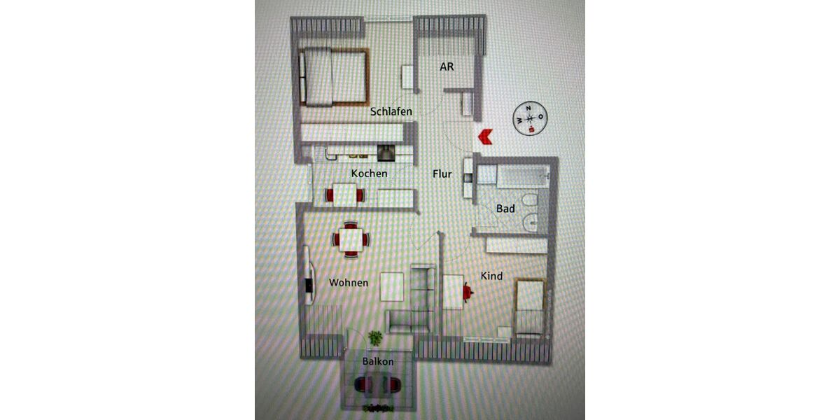 Lichtdurchflutete 3-Zimmer-Dachgeschosswohnung mit Südwestbalkon in Schwand - 3- Schwandstetten Schwand | Angebot:27621624