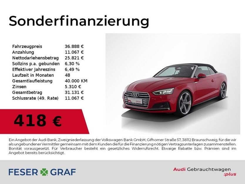 Audi A5 46.300 km 36.888 € Nürnberg 90411