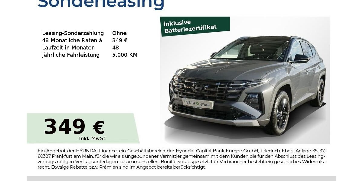 Hyundai TUCSON 8.000 km 41.990 &euro; Fürth 90763