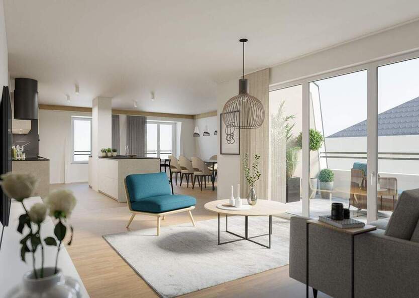 Verkaufsstart - Lichtdurchflutete 4-Zimmer mit Tageslicht-Bad, Gäste-WC, Abstellraum, gr. Balkon - KfW 40 QNG