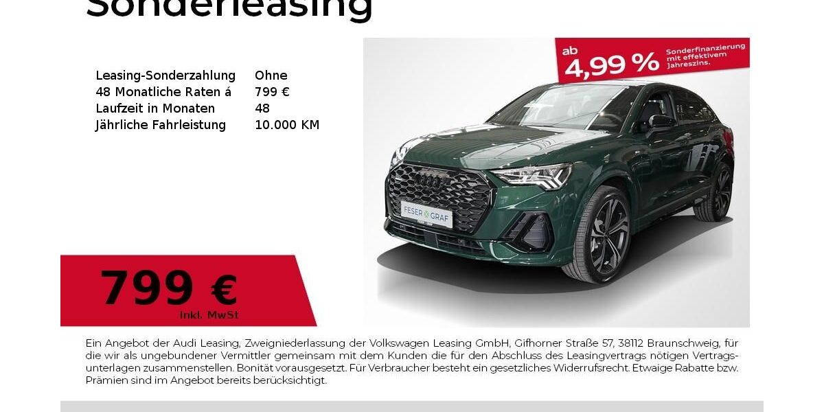 Audi Q3 4.900 km 61.980 &euro; Fürth 90763