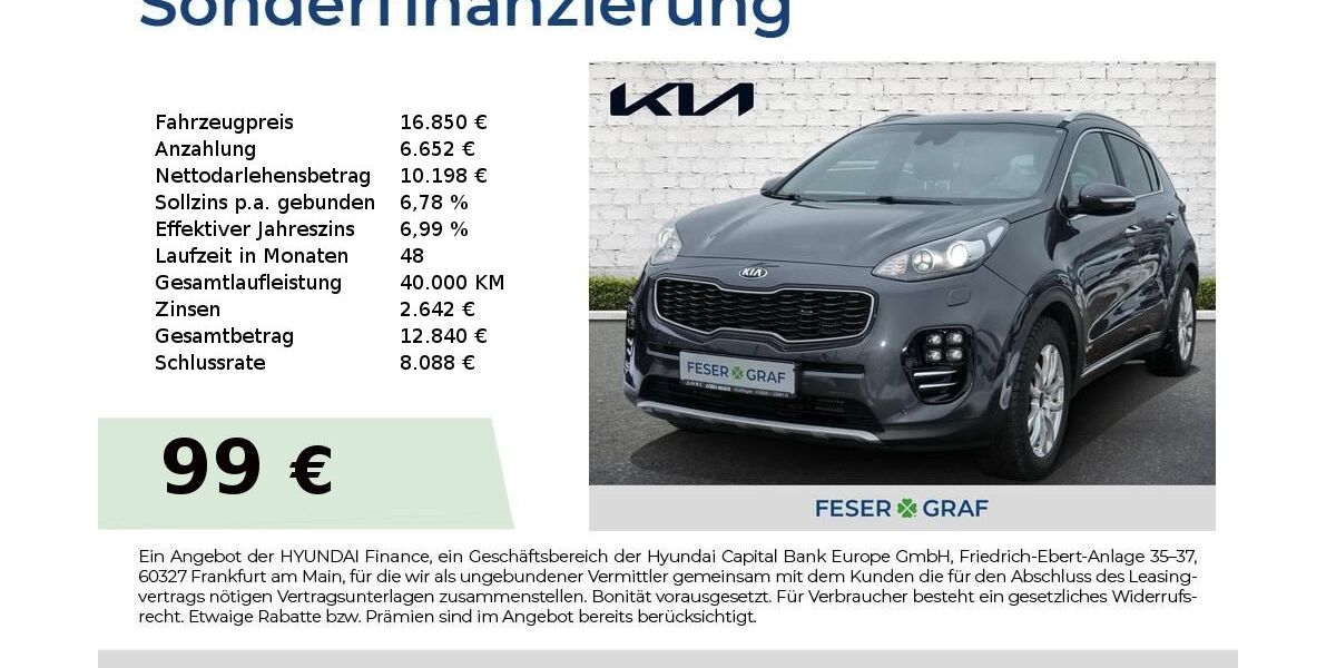 Kia Sportage 94.999 km 16.450 &euro; Roth 91154