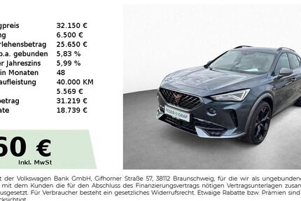 Cupra Formentor 25.100 km 32.150 &euro; Schwabach 91126