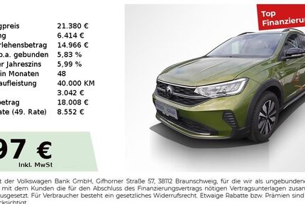 VW Taigo 5.587 km 20.870 &euro; Fürth 90763