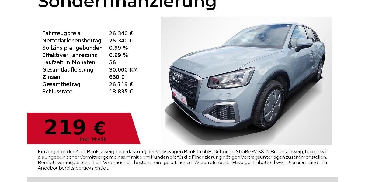 Audi Q2 6.974 km 25.390 &euro; Erlangen 91058