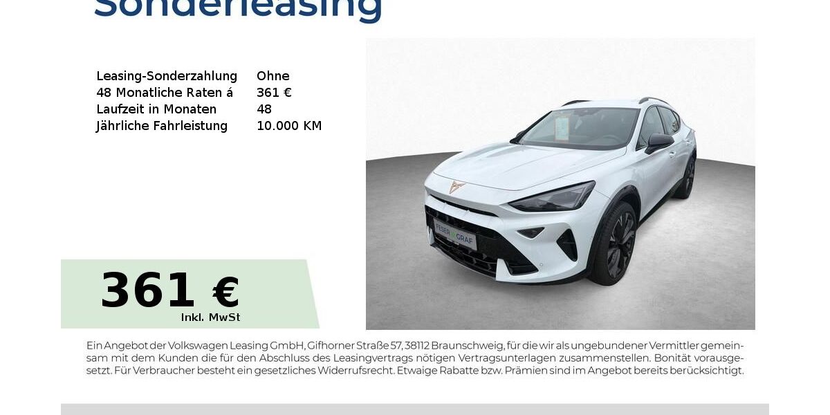 Cupra Formentor 9.990 km 46.680 &euro; Schwabach 91126