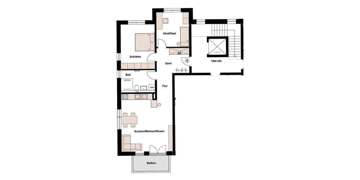 Etagenwohnung Fürth Ronhof - 3 Zimmer, 78 m&sup2;, 459.000&euro; | Angebot:25815888