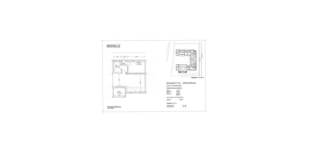 Etagenwohnung Roth - 2 Zimmer, 60 m&sup2;, 802&euro; | Angebot:26910507