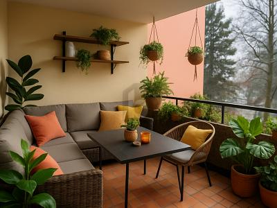 GROßER BALKON, MODERNE AUSSTATTUNG & RUHE 2 zimmer