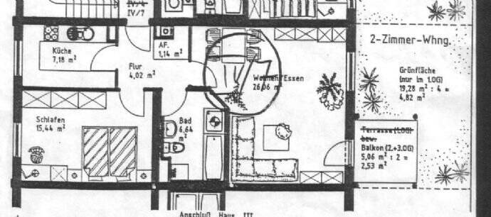 Hübsche 2-Zi.-Wohnung mit Küchenzeile, Südbalkon, TG-Stpl. in Erlangen-Ost, Nähe Berufsschule 2 zimmer