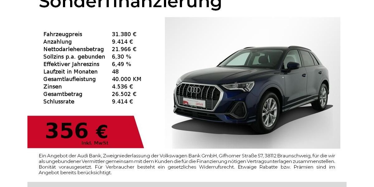 Audi Q3 28.500 km 31.380 &euro; Nürnberg 90411