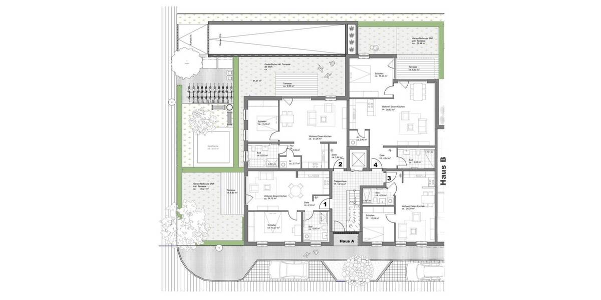 Etagenwohnung Fürth Südstadt - 2 Zimmer, 54 m&sup2;, 356.000&euro; | Angebot:26274330